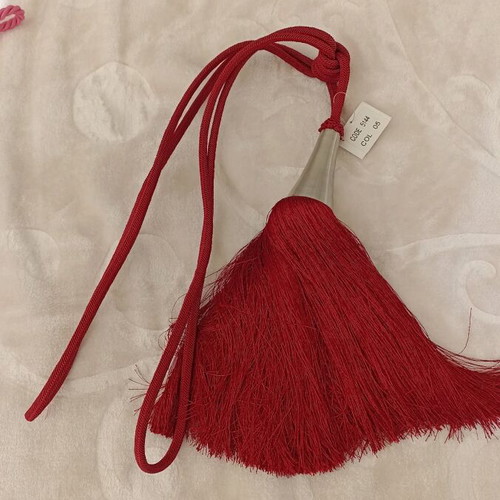 Curtain tiebacks red new with metal element