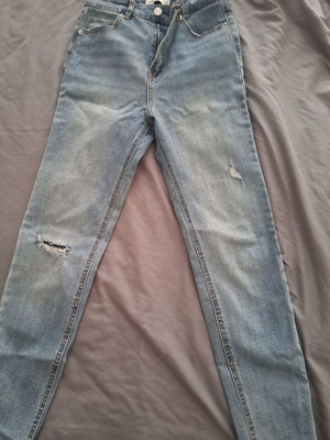 Stradivarius high-waisted skinny light blue jeans like new