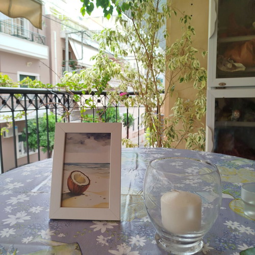 Small Frame with Coconut Minimal Beach House Decor new