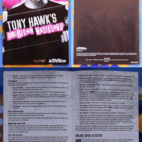 Tony Hawk's American Wasteland Platinum PS2 game used