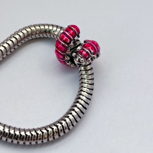 Pandora Cute Curled Caterpillar Charm 925 Silver New