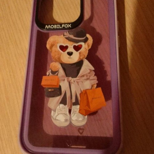 Mobilfox iPhone 14 Pro case teddy bear like new