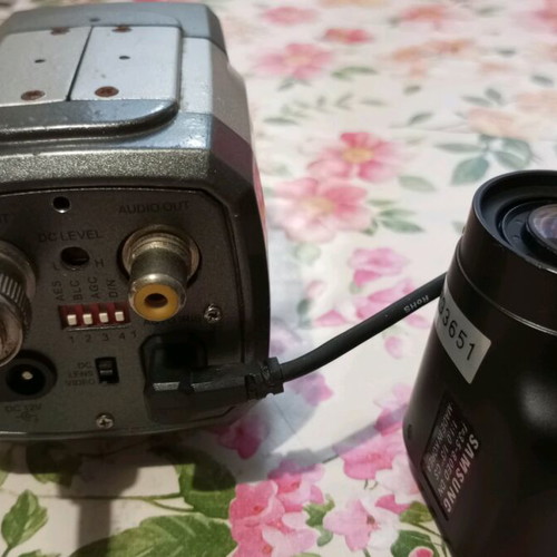 CCTV CCD camera with Samsung 10-50mm CS mount lens used