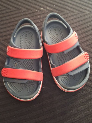 Crocs children's sandals used, size 23-24, multicolor