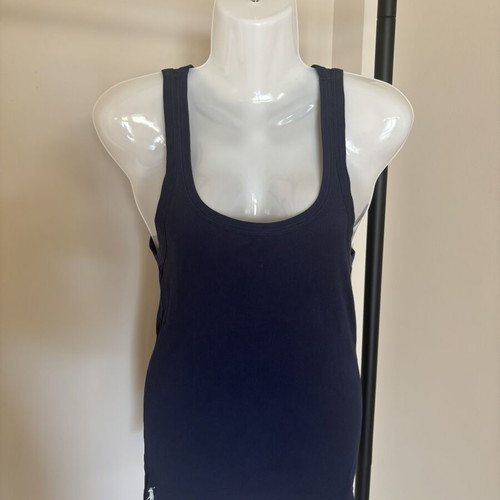 Ralph Lauren Ribbed Sleeveless Top L like new, blue