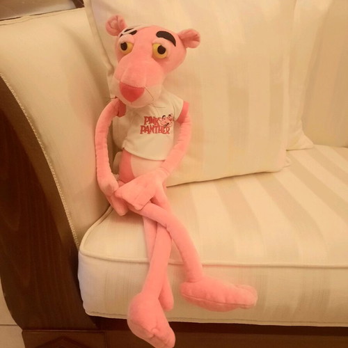 Pink Panther plush toy new, height 55 cm