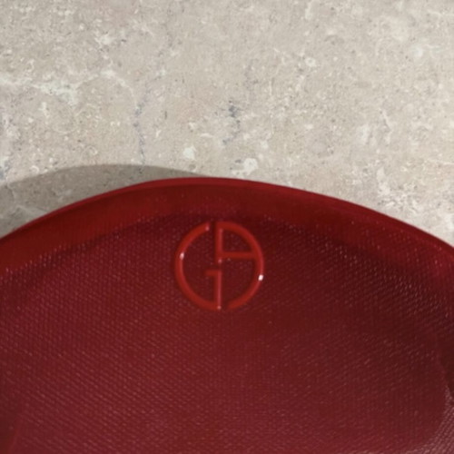 Armani toiletry bag red like new