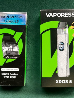 Vaporesso Xros 5 3ml E-Cigarette Kit with 1500mAh Battery Grey Silk and 3 Replacement Pods