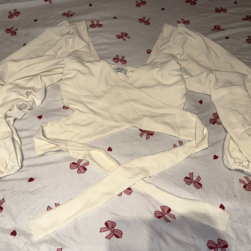 Mindyourstyle Multiway Wrap Top beige, like new, size M