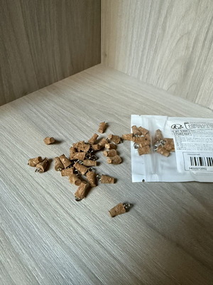 Mini corks with metal eye hook for crafts