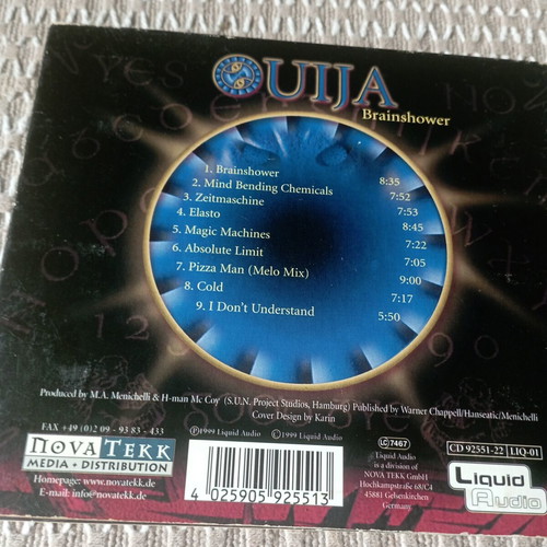 Brainshower CD by Ouija electronic music project, like new