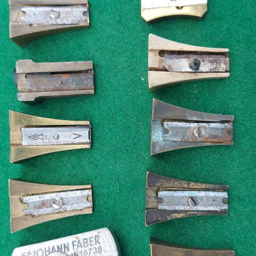 Faber Castell brass pencil sharpeners used, German 1930-1935