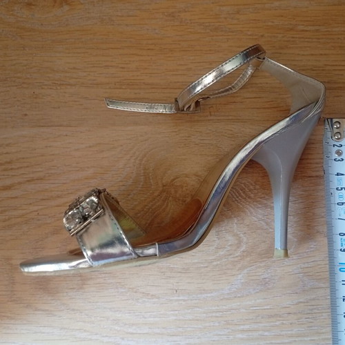 Kokette Silver High Heeled Sandals like new, size 36