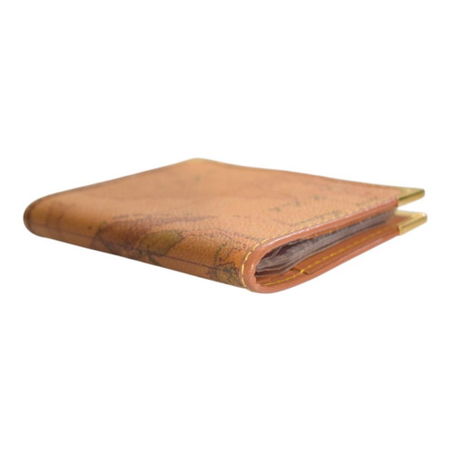 Alviero Martini 1A Classe Geo Classic Card Holder like new, brown map design