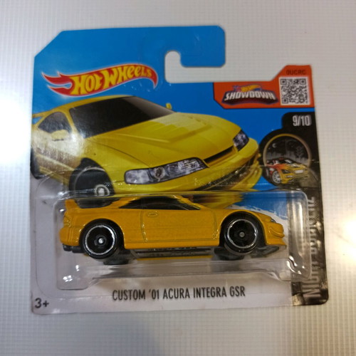 Hot Wheels Custom '01 Acura Integra GSR yellow new