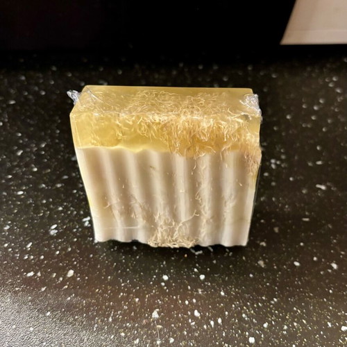 Wild Cherry Blossom loofah soap with shea butter new