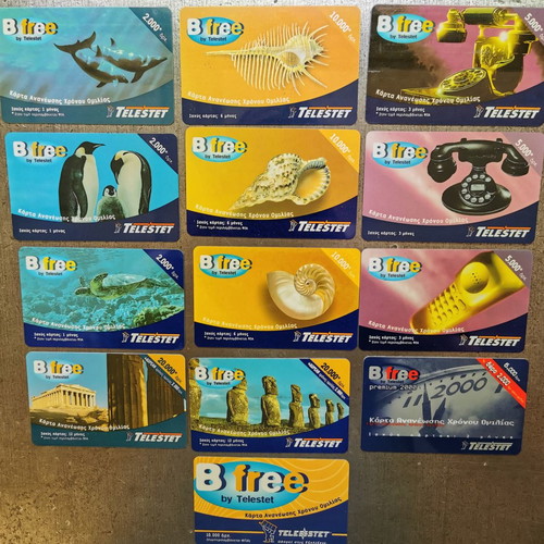 Collectible Top-Up Cards for Telestet Talk Time