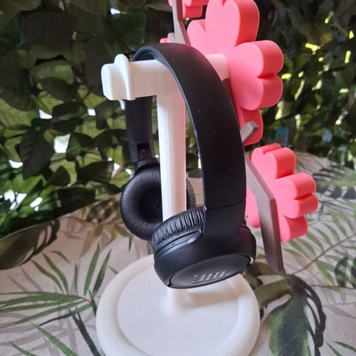 Cherry Blossom headphone stand new with pink floral design
