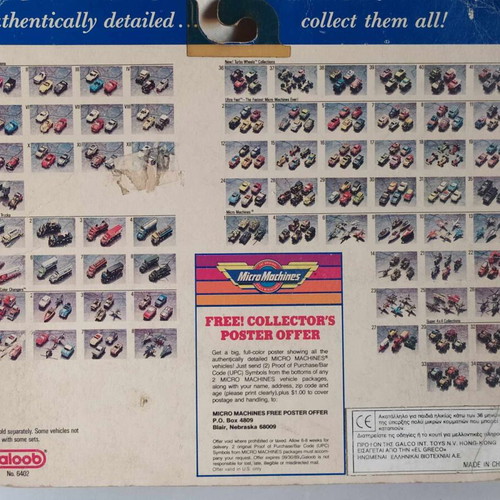 Micro Machines Deluxe Collection XIII set new, Galoob 1989