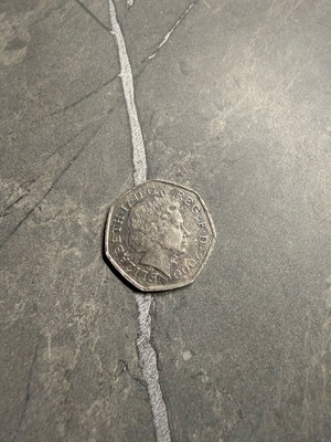 Collectible coin of England used