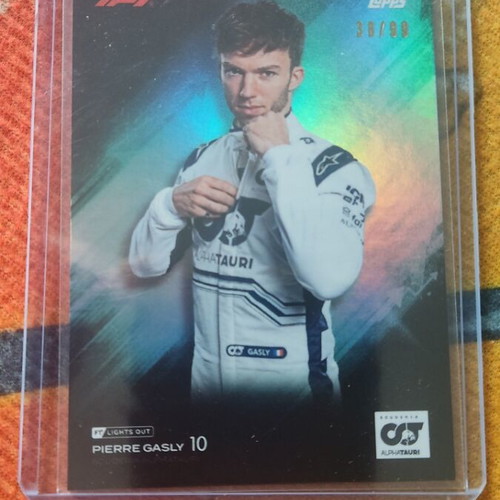 Topps F1 Lights Out 2023 Pierre Gasly numbered 38/99 like new