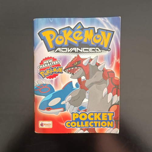 Pokémon Advanced Pocket Collection used sticker album with 37 of 222 spots
