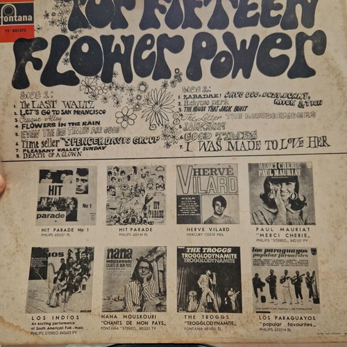 Top Fifteen Flower Power LP used, psychedelic pop collection 1967