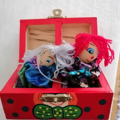 Marionettes used, in box