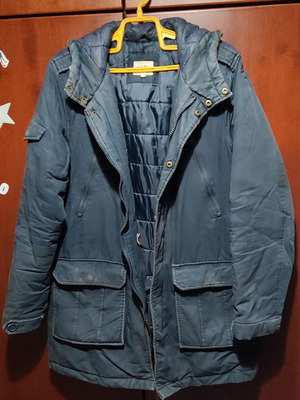 Thick jacket used, blue, size L