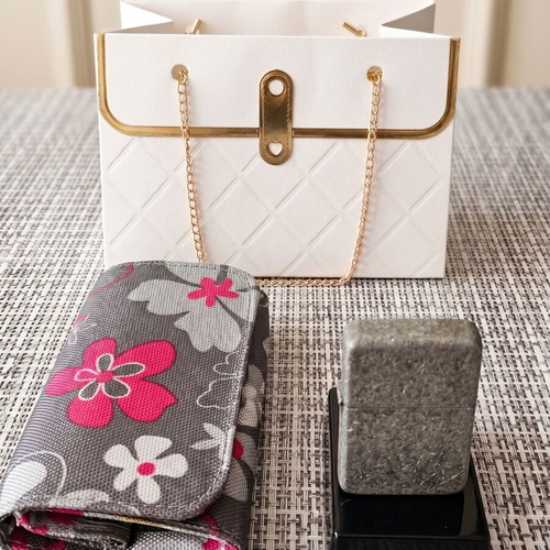 Tobacco Pouch and Lighter Set New with Luxury Gift Bag