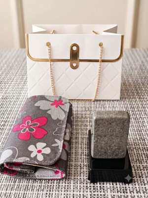 Tobacco Pouch and Lighter Set New with Luxury Gift Bag