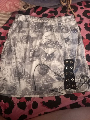 Skirt with elastic waist like new, size M 38 10