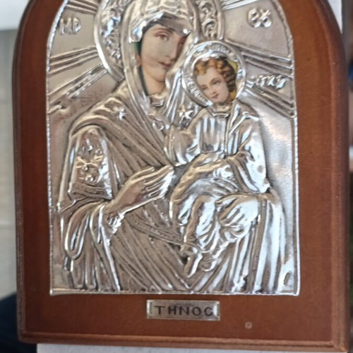 Wooden icon like new 18×12 cm from Tinos