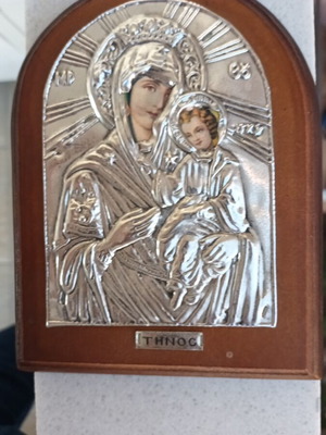 Wooden icon like new 18×12 cm from Tinos