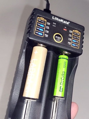 Rechargeable AA and AAA battery set with case