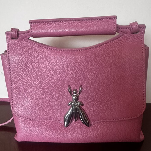 Patrizia Pepe pink leather shoulder bag