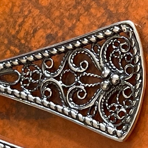 Handmade Russian filigree silver 925 earrings new