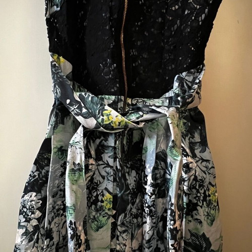 Closet London dress like new with black lace detail