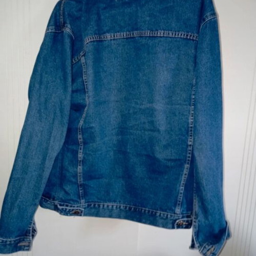 Denim jacket men's like new, blue, size L