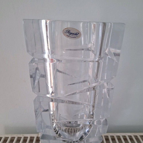 Rogaska crystal vase from Slovenia used with tiny crack