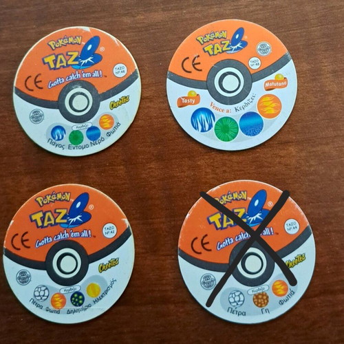 Pokemon Tazos 1 used in good condition