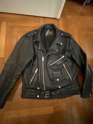 Perfecto vintage leather jacket, medium-large, black