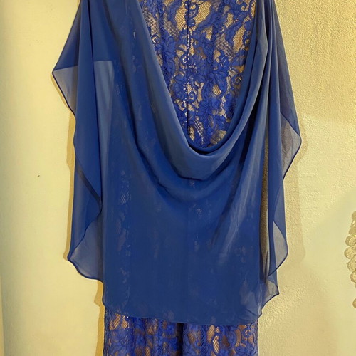 Opera House Luxury Blue Dress like new for Formal Events
