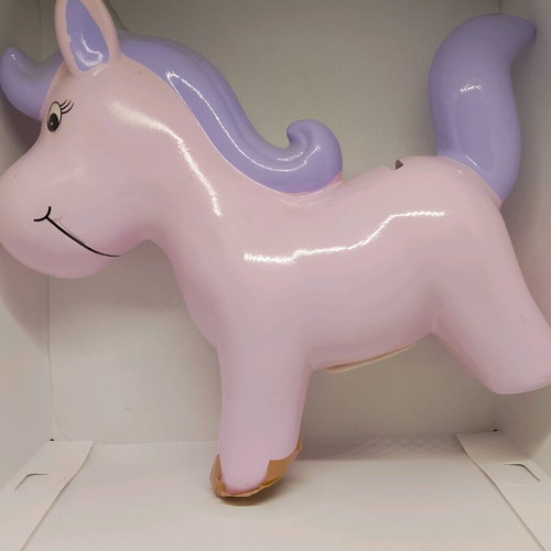 Unicorn piggy bank and metal pencil holder used, cloud shape with 3 compartments, pack