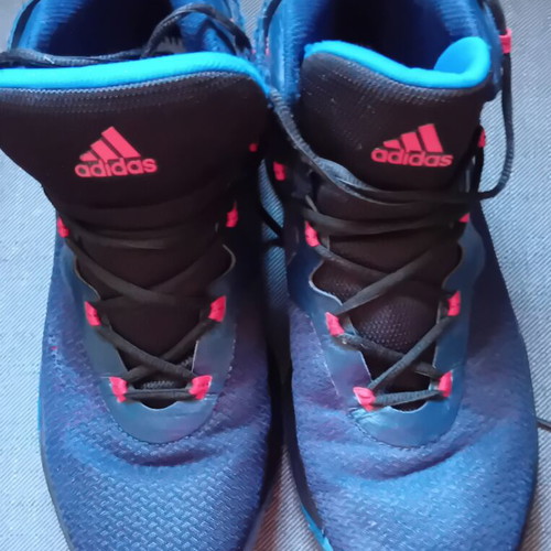 Adidas Performance Explosive Bounce Athletic Shoes size 44 used, blue and red