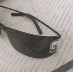 Dolce and Gabbana D&G Swarovski sunglasses used, black