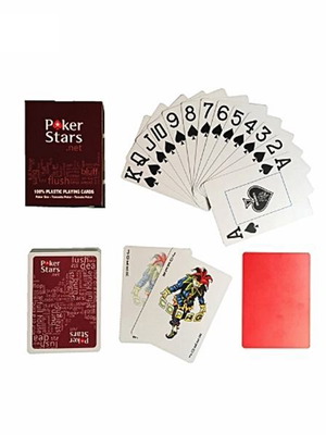 Pokerstars Playing Cards New, Red Deck