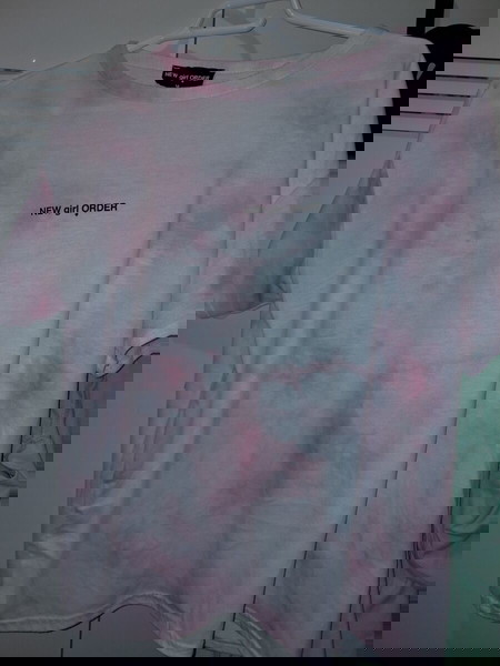 Top t shirt μπλουζακι  tie dye  ροζ γυναικειο