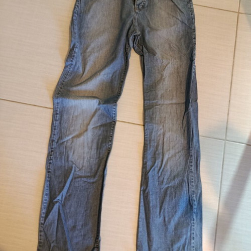 Navy & Green men's jeans used, pack of 3, blue shades, size M