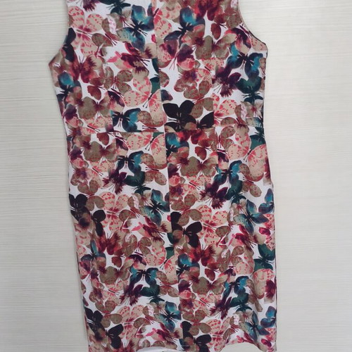 Peacocks sleeveless summer dress, butterfly print, sizes L-XL